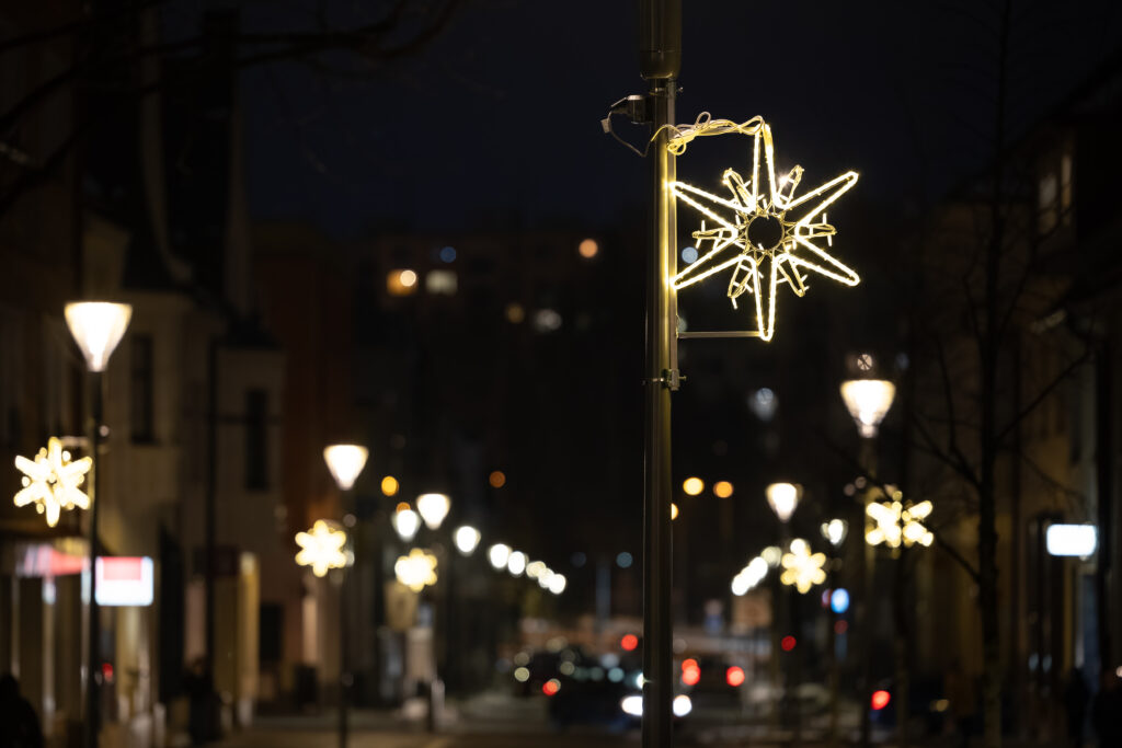 Adventní světelná výzdoba ve Žďáře